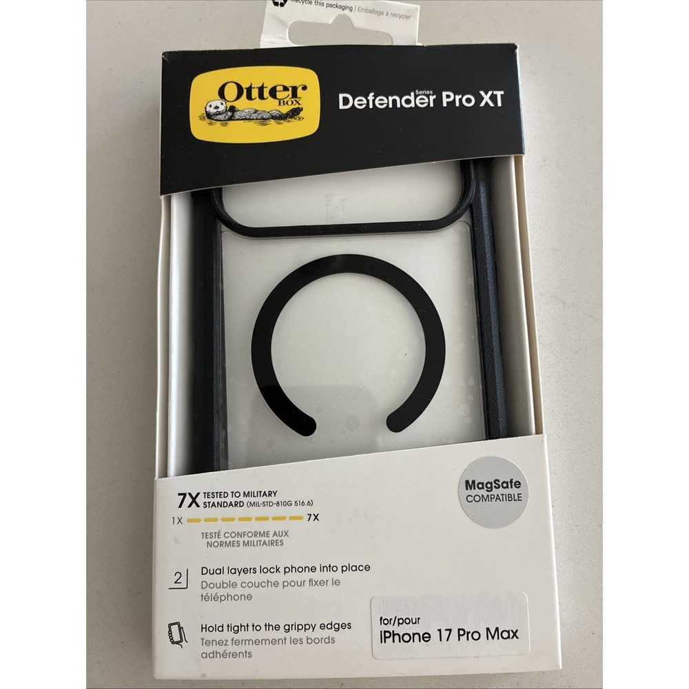 OtterBox Defender Series Pro XT for iPhone 17 Pro Max MagSafe Dark Side